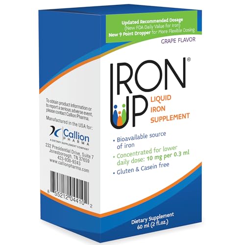 A.C. Grace Company, Iron Up, Liquid Iron Supplement, Grape Flavor, 2 fl oz (60 ml)
