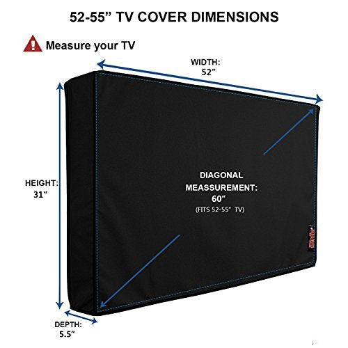 iBirdie Outdoor TV Cover 52 to 55 inch Weatherproof, Co