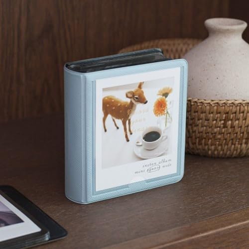 Fujifilm Instax Square Photo Album Instant Film 29Pockets Set of 2 Beige Blue