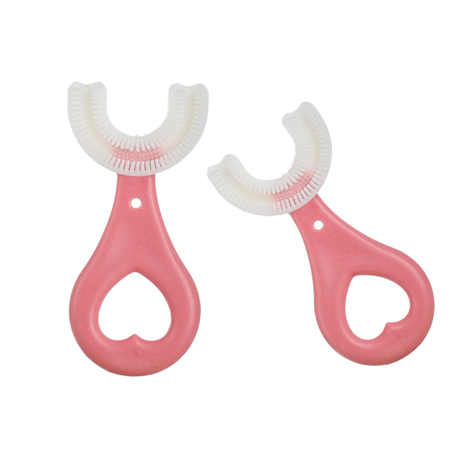 2 Pcs U-Shaped Kids Toothbrush, Premium Soft Manual Tra