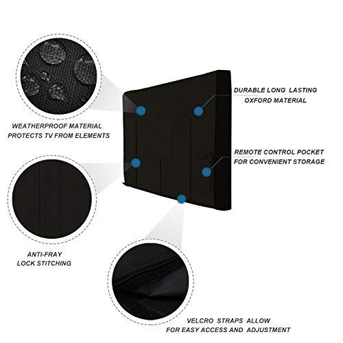 iBirdie Outdoor TV Cover 52 to 55 inch Weatherproof, Co
