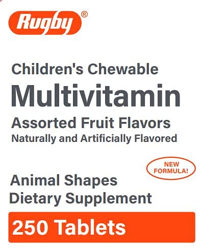 Rugby 370923 Animal Shapes Children&#39;s Chewable 