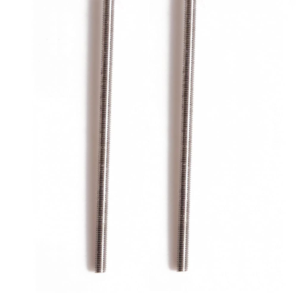 304 Stainless Steel M2-0.4 Fully All Threaded Rod, Long Threaded Screw, Right Hand Threads, 250mm LengthPack of 2