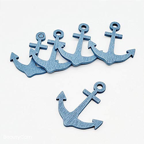 24Pack Nautical Wooden Coastal Wall Hanging Ornaments Coastal Cruise Ship Miniature Beach Themed Arts and Crafts Wood Cut for Home Nursery Kindergarten Wall Decor Crafts