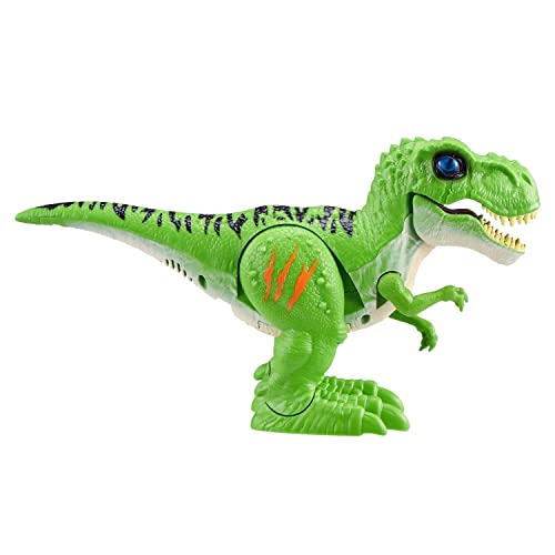 Attacking Green T-Rex Battery-Powered Robotic Toy by Zuru, Dinosaur Toy, Birthday Gift for Boys 3 Years Old and Up