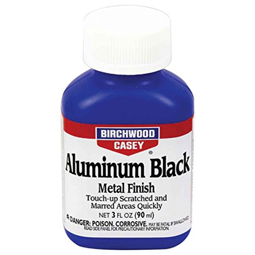 Fast-Drying Fast-Acting Aluminum Black Metal Finish for Restoring Scratched and Marred Areas, Gun Cleaning, 3 OUNCE BULK EACH