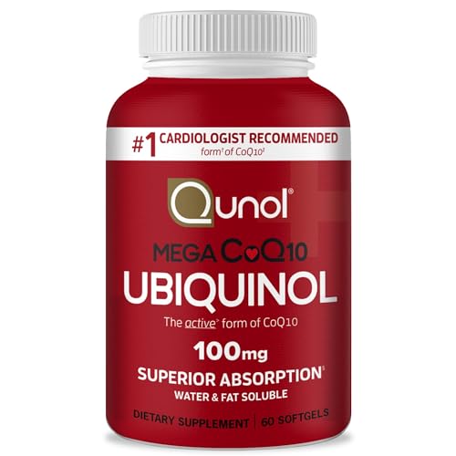 Qunol Ubiquinol CoQ10 100mg Softgels, Qunol Mega Ubiqui