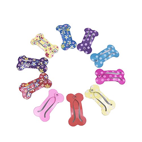 Cute 1 Mini Pet Hair Clip - Pack of 20, assorted colors