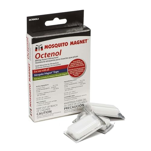 Octenol Biting Insect Attractant - Attract Mosquitoes to Trap and Increase Catch Rates - 3 Lures