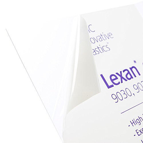 Lexan Sheet - Polycarbonate - .030 - 1/32 Thick, Clear, 12 x 12 Nominal