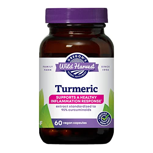 , Turmeric Curcumin Supplement Vegan Capsules with BioPerine 1350 MGS, 60 Count