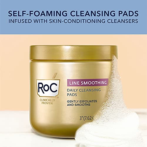 Resurfacing Disks, Hypoallergenic Exfoliating Makeup Remover Pads for Wrinkles and Skin Tone, Oil-Free Daily Cleanser, Stocking Stuffers for Men &amp; Women, 28 Count (Packaging May Vary)