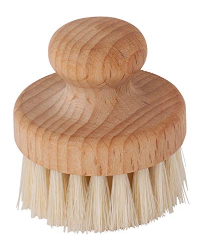 2-Inches , Oiled Beechwood Round Face Brush : Bürstenhaus Natural Pig Bristle Round Face Brush with Oiled Beechwood Handle, 2-Inches