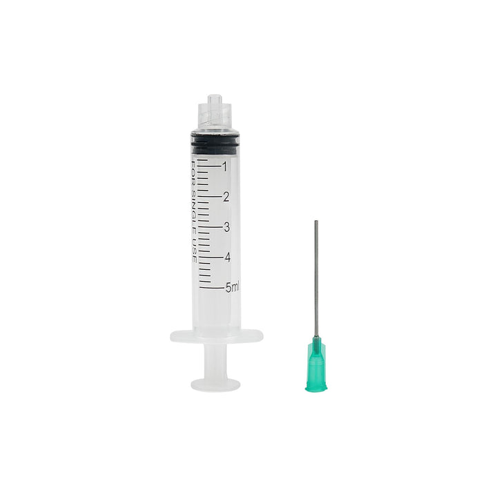 10pcs 5ml Syringe with 18Ga 1.5 Inches Blunt Tip Needles for Experiments, Industrial Use