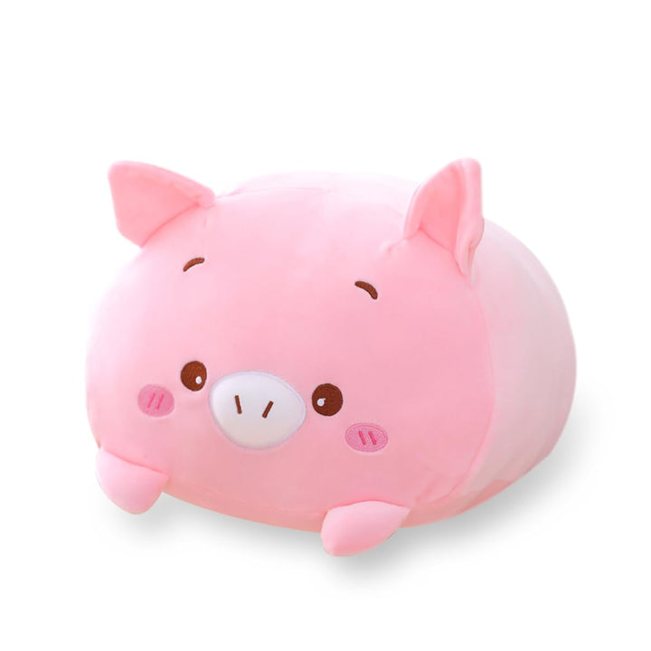 AIXINI 8 inch Cute Pink Pig Plush Stuffed Animal Cylind