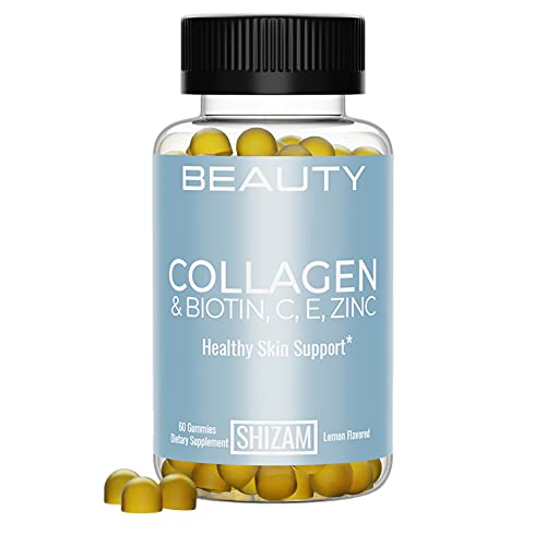 Hydrolyzed Bovine Collagen Biotin Gummies with Multi-Vitamin C, E & Zinc for Hair Growth-Loss and Strong Nail. Alternative for Liquid Drops, Pills & Keratin Shampoo for Women