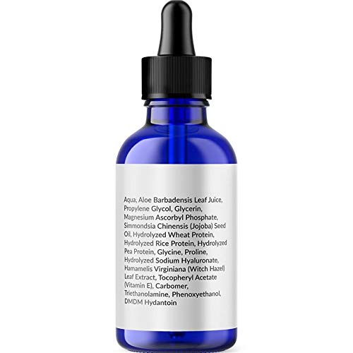 Vitamin C Serum for Face Care | Vitamin C Face Serum with Hyaluronic Acid Witch Hazel and Vitamin E Oil for Dry Skin Fine Lines and Wrinkles | Hydrating Anti Aging Face Oil for Women and Men