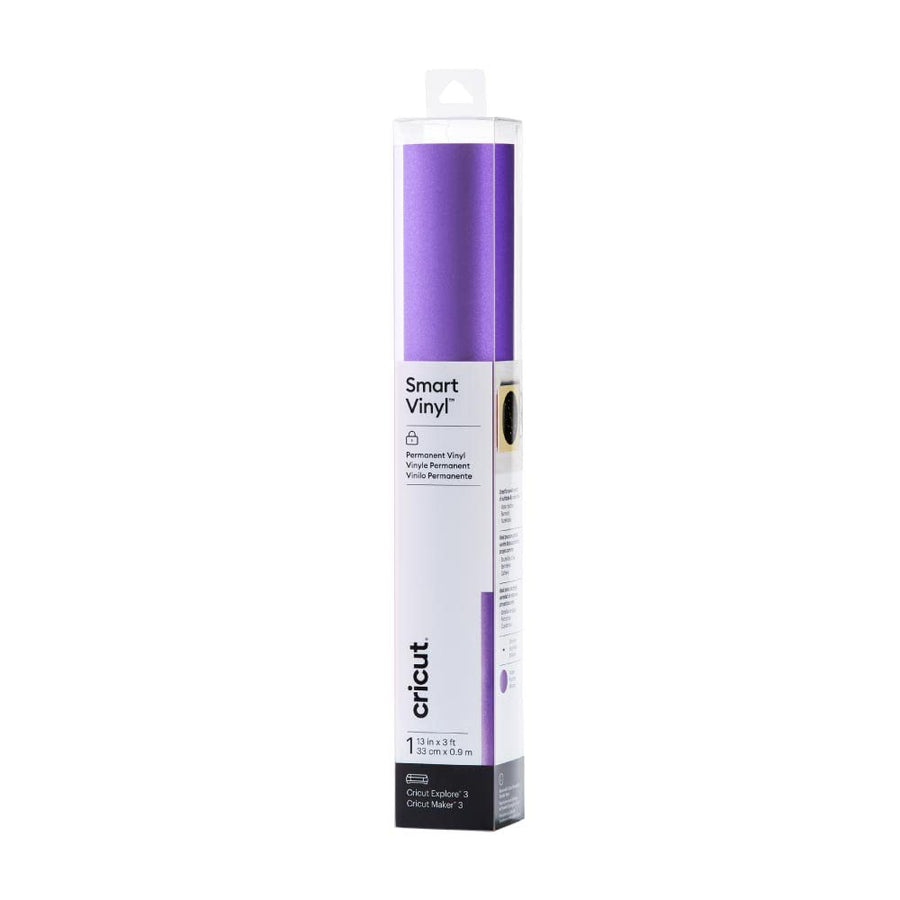 Smart Permanent Vinyl (13in x 3ft, Shimmer Purple) for Explore and Maker 3 - Matless cutting for long cuts up to 12ft