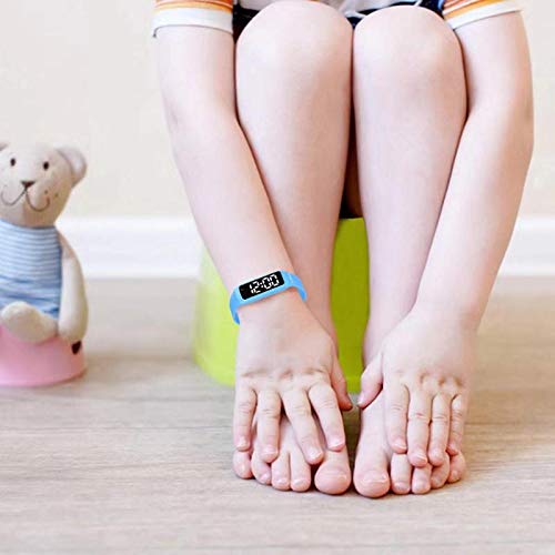 8 Alarm Vibrating Alarm Watch Medical Reminder Watch - with Timer and 8 Daily Alarms (Blue -Small)