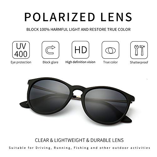 SUNGAIT Vintage Round Sunglasses for Women Men Classic 