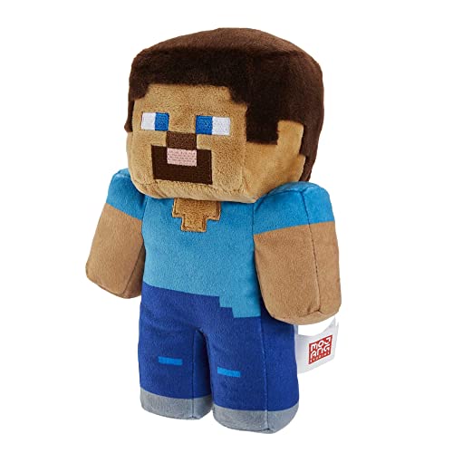 Minecraft Basic Plush Character Soft Dolls, Video Game-Inspired Collectible Toy Gifts for Kids &amp; Fans Ages 3 Years Old &amp; Up