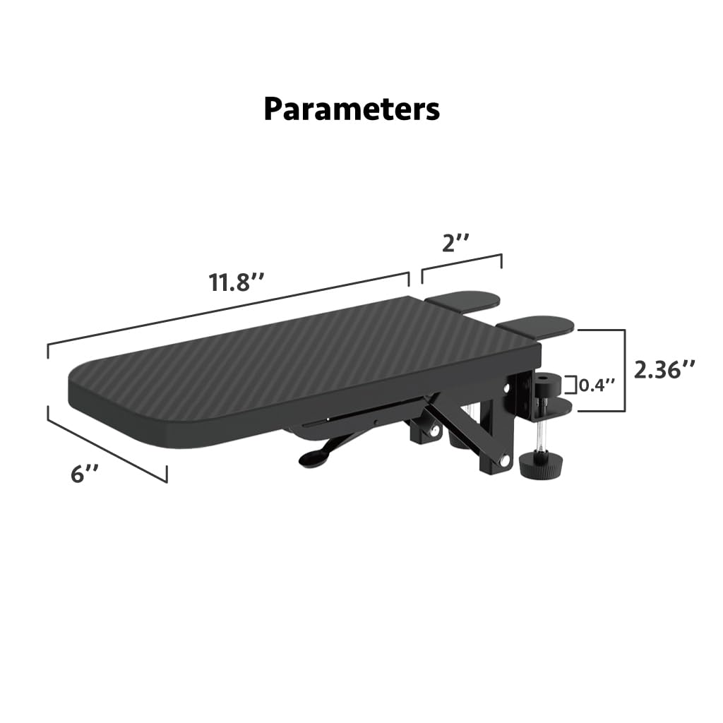 Computer Arm Rest for Desk, Suitable for Office desks, Sturdy Mouse arm Support, Computer Desk Extender, Suitable for Home and Office