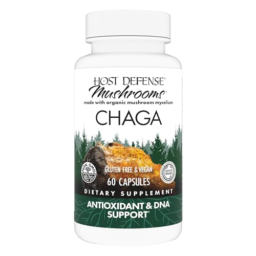 Chaga Capsules - Immune System Support Supplement - Chaga Mushroom Capsules for Antioxidant Activity Support - Dietary Mushroom Supplement - 60 Capsules (30 Servings)*