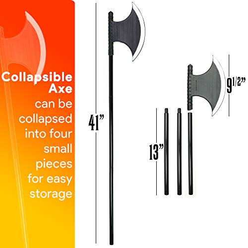 Viking Medieval Costume Axe - Grim Reaper Executioner Fake Blade Costume Battle Axe