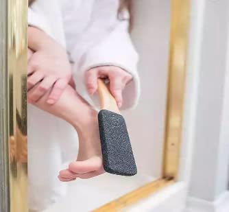 Exfoliating Foot File, Callus &amp; Dead Skin Remover for Men/Women in or Out of Shower, Pedicure Tool for Dry Cracked feet, Heels, Hands. Scrubber for Foot Care to Embrace Well-Being by InComfort