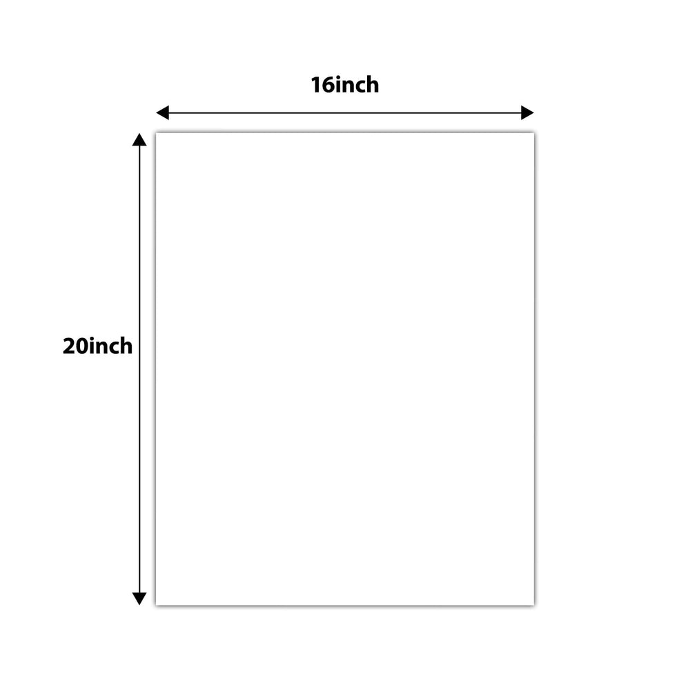 , Uncut 16x20 White Mats Matboards, Acid Free, for Photos, Frames, DIY Projects (10 Pack, 16x20 Inches)