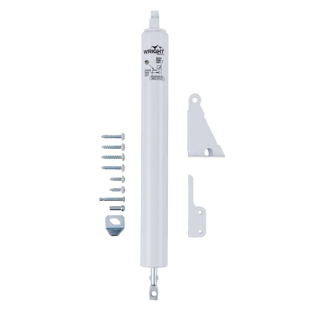 - Standard Duty Pneumatic Screen and Storm Door Closer, White