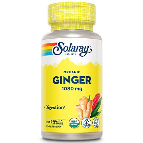 SOLARAY Organically Grown Ginger Root 540mg Healthy Car