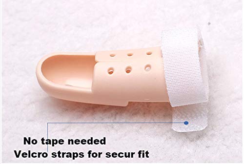 Mcvcoyh Plastic Finger Splints,3-Size Pack Mallet Finge