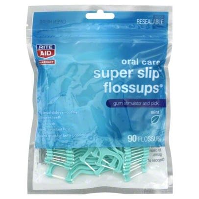 Pharmacy Flossups, Super Slip, Mint, 90 flossups