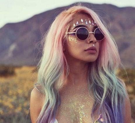 Glitter | Easy to Apply, Easy to Remove Chunky Glitter for Body, Face and Hair | Bag Pouch | Holographic Cosmetic Grade Glamour (Rose Gold Pink)