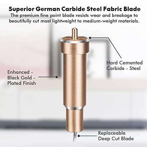 Foil Transfer Tool Replacement, 3-in-1 Foil Transfer Kit for Cricut Maker and Maker 3, Explore, Explore One &amp; Explore Air 2/3, Including Fine, Medium and Bold Blades, Blue