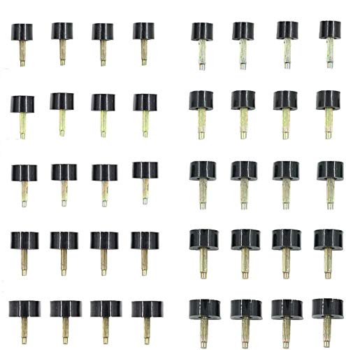 LinaLife 40pcs/20pairs High Heel Tips Black High Heel S
