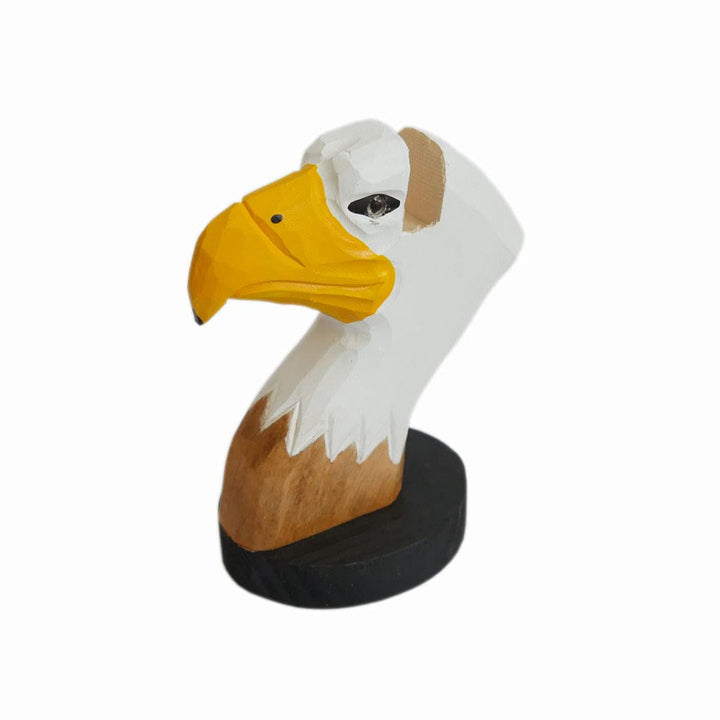 Handmade Wood Carved Animal Eyeglass Holder, Cute Sunglasses Display Stand, Nightstand Home Office Desk Decor, Christmas Holiday New Year Business Gift for Men Women Adults (Eagle)