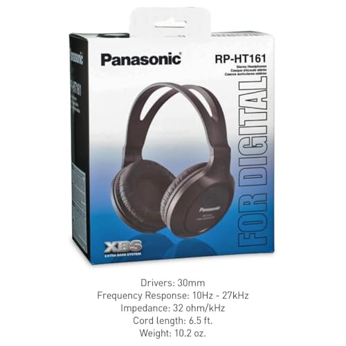Panasonic Headphones, Lightweight Over the Ear Wired He