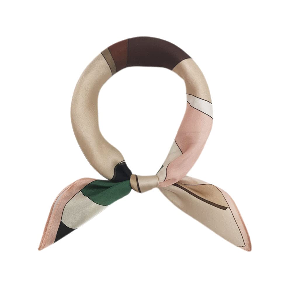 100% Mulberry Silk Scarfs for Women - Lightweight Square Satin Head Scarf - Small Silk Hair Scarf with Gift Packed 21 x 21
