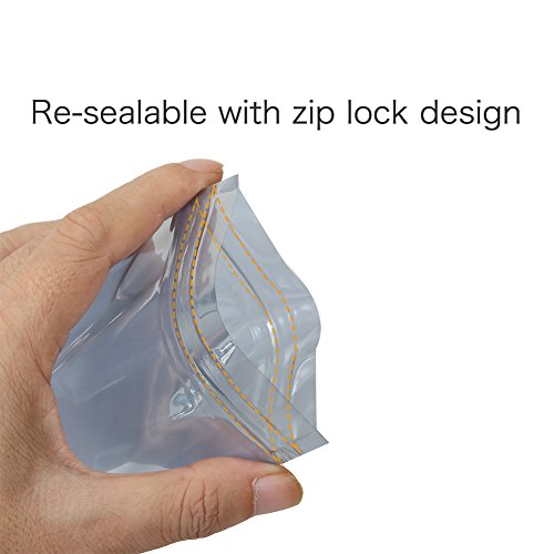 100pcs Premium Antistatic Bag, 4 X 6 inches Resealable Zipper Bag for SSD HDD and Other Electronic Devices