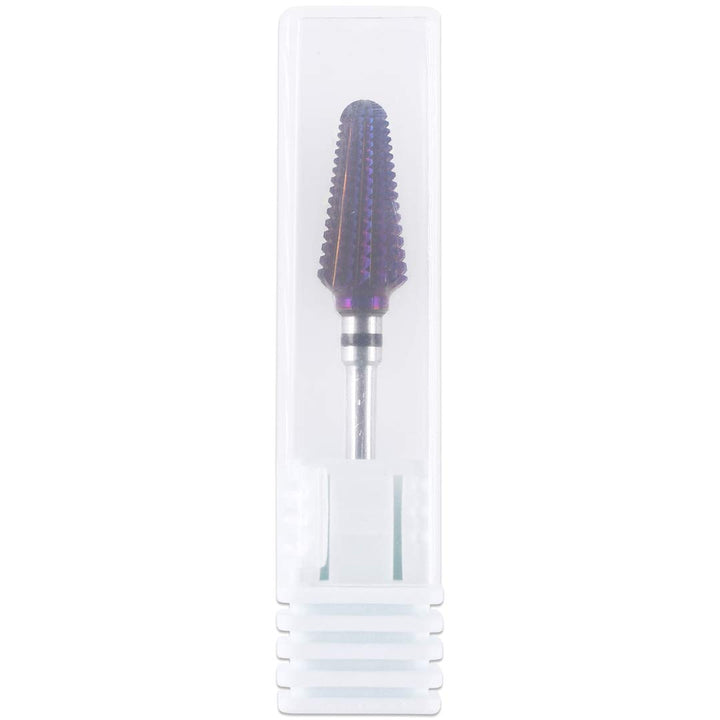 PANA USA 3/32ââ‚¬Â Purple Tornado Nail Carbide Drill Bit - Fast Remove for Acrylic or Hard Gels Remover Professional Manicure Pedicure Rotary Tool- Fine
