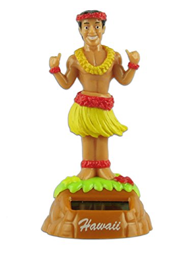 Shaka Hula Man Solar Dashboard Doll
