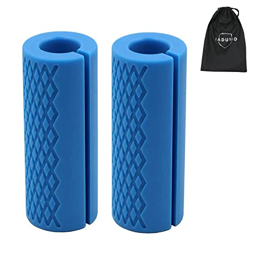 IADUMO Bar Grips for Weightlifting,Thick Barbell Bar Gr