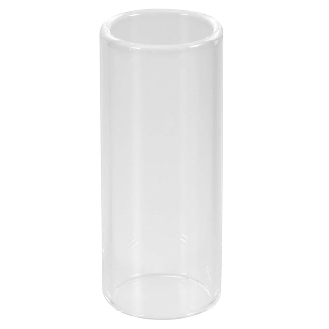 Guitar Slides for Electric 2Pcs Medium Guitar Slides Guitar Picks Glass Slide Stainless Steel Slide Medium Bottleneck Slides for Guitar Bass 60MM (Transparent And Silver) Lap Steel Guitar