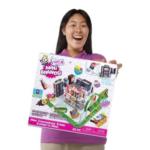 Mini Brands - Mini Convenience Store Playset by ZURU (Series 4) Exclusive and Mystery Collectibles