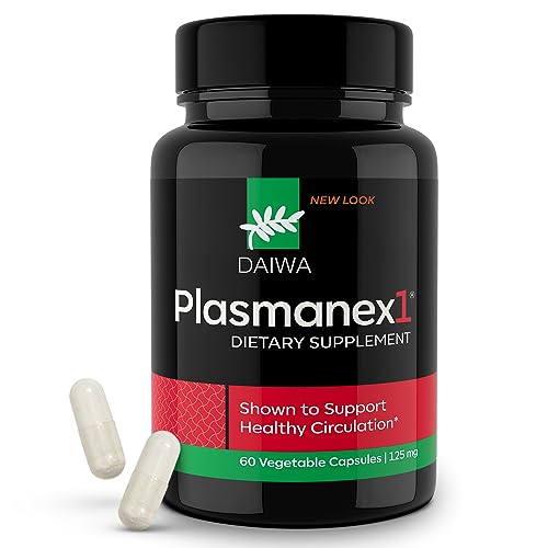 Daiwa Plasmanex 1 - Blood and Vein Circulation Supplements – Balance Circulation, Encourage Healthy Legs and Veins - 60 Vegan Capsules