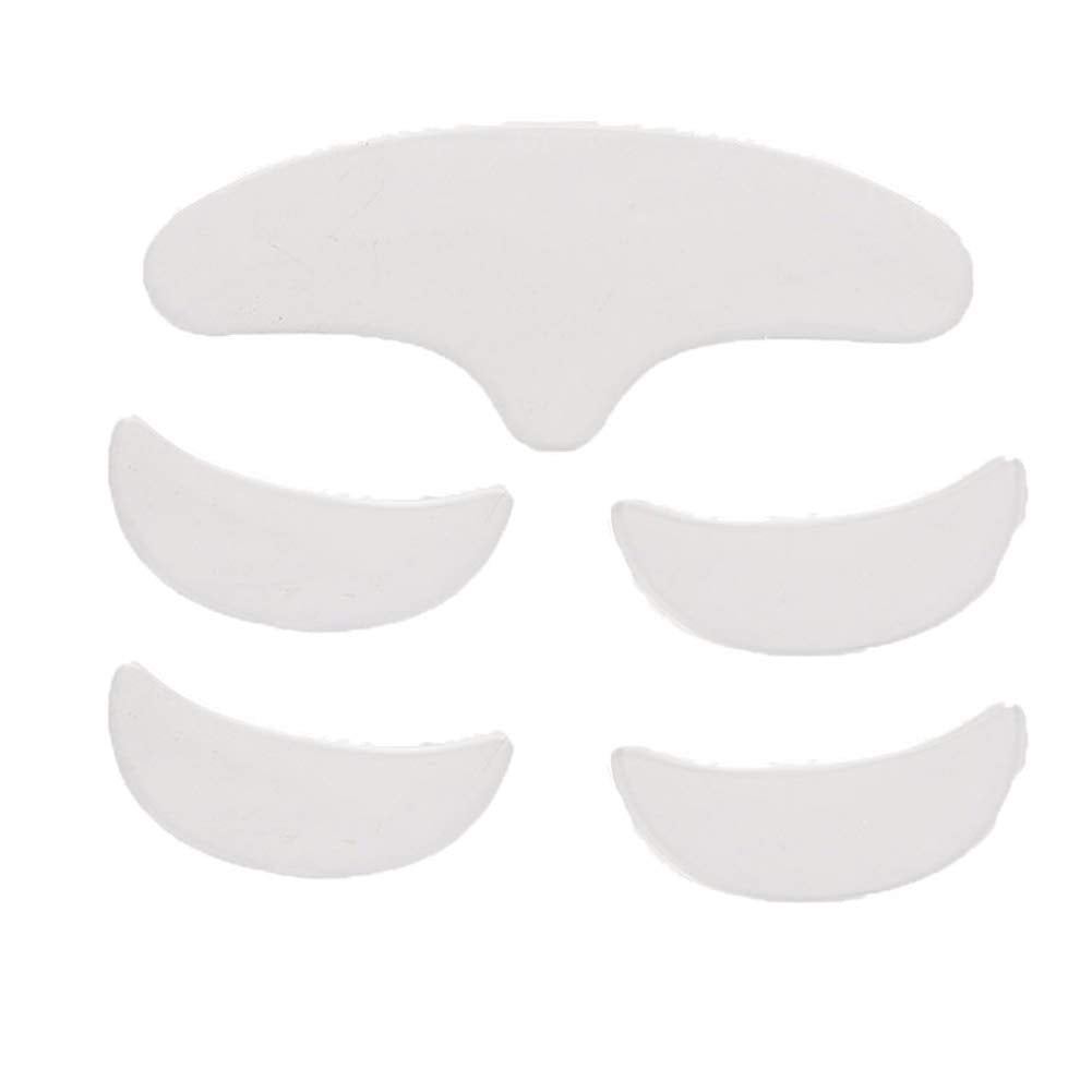 5Pcs Anti Wrinkle Silicone Patch, Various Shapes Reusable Washable Forehead Eye Face Anti Aging Patch for Prevent and Eliminate Wrinkles Fine Lines Skin Liftin