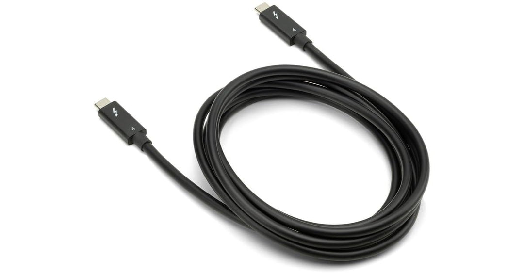 79-Inch Thunderbolt 4 and USB-C Cable with 40 GBPS Data Transfer, 100W Power Charging and 8K Video Capability (Black)