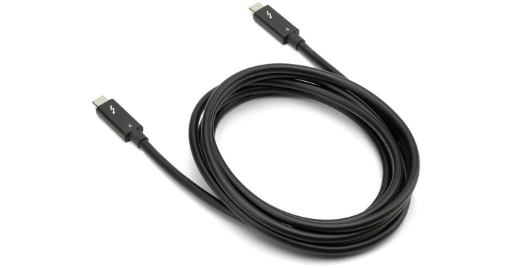 79-Inch Thunderbolt 4 and USB-C Cable with 40 GBPS Data Transfer, 100W Power Charging and 8K Video Capability (Black)